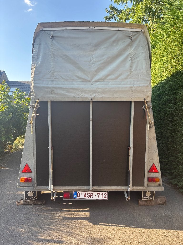 Van 2 chevaux, Enlèvement, Comme neuf, Bois, Remorque 2 chevaux