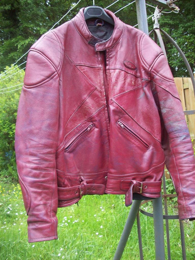 Veste en cuir Richa pour motard T56, Motos, Seconde main, RICHA, Manteau | cuir, Enlèvement