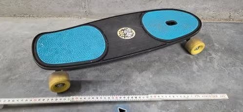 Waveboard zwart-turquoise – ca. 80 cm, Ophalen, Gebruikt, Waveboard