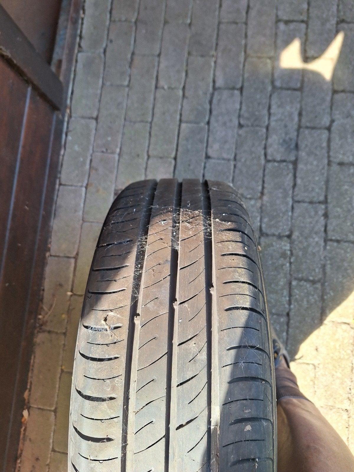 band op stalen velg 185/60 R15, Ophalen, Gebruikt