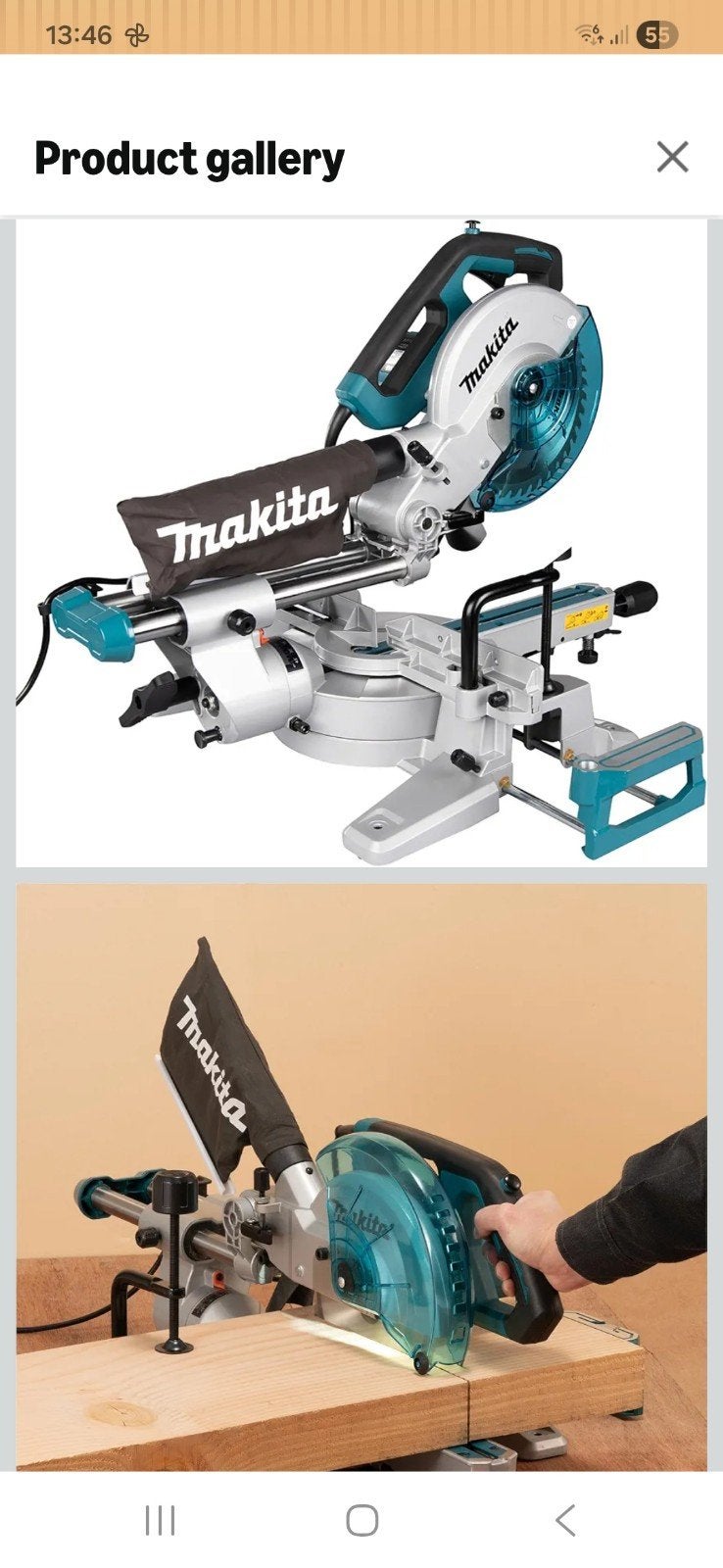 Makita LS0816F scie à onglet radiale 1200W 216mm, Bricolage & Construction, Enlèvement, Scie à onglet
