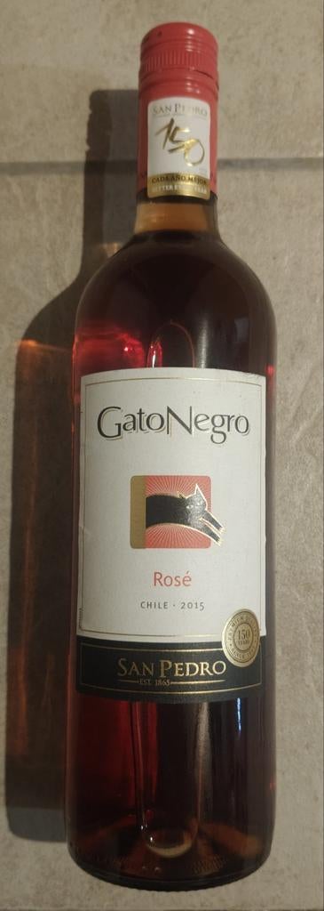 San Pedro Gato Negro Rosé 2015 – Chili, Ophalen, Roséwijn, Nieuw, Zuid-Amerika