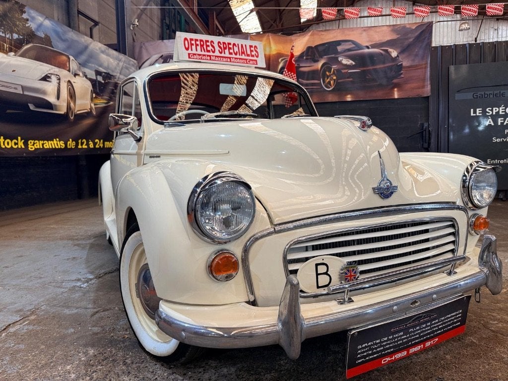 Mini Morris Minor 1000cc Ancêtre Restaurée Cuir, Auto's, 36 kW, Dealer onderhouden, Overige modellen, Beige