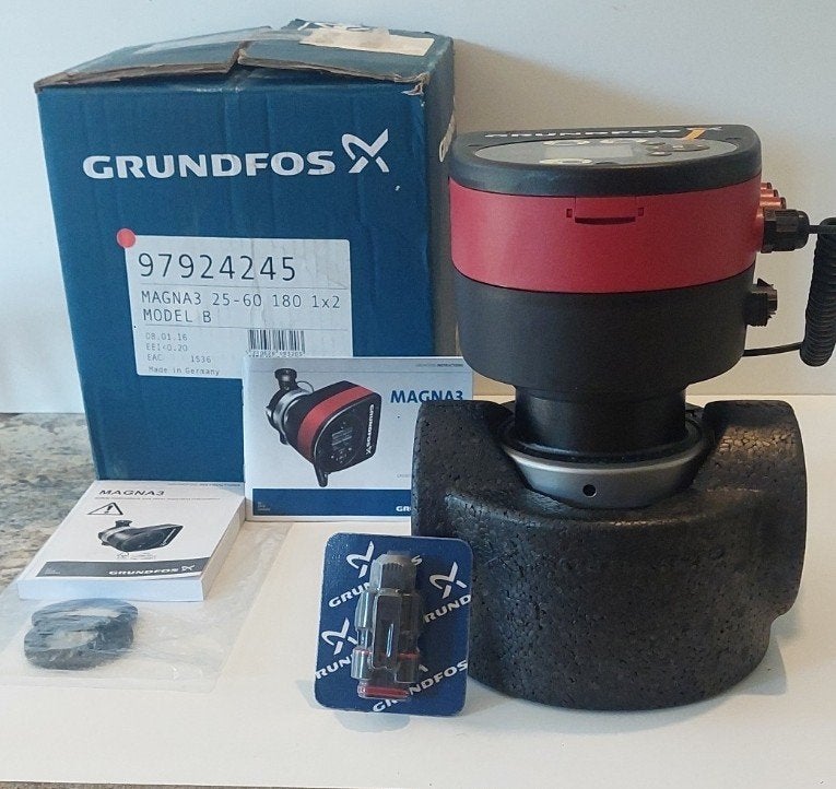 Nouvelle pompe de circulation Grundfos MAGNA3 25-60 180, Enlèvement, Haut rendement (HR), Autres types, Neuf
