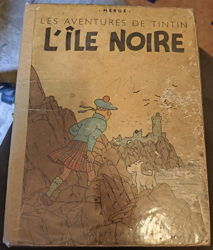 Tintin l'île Noire, Livres, Enlèvement ou Envoi, Une BD, Utilisé, Herge
