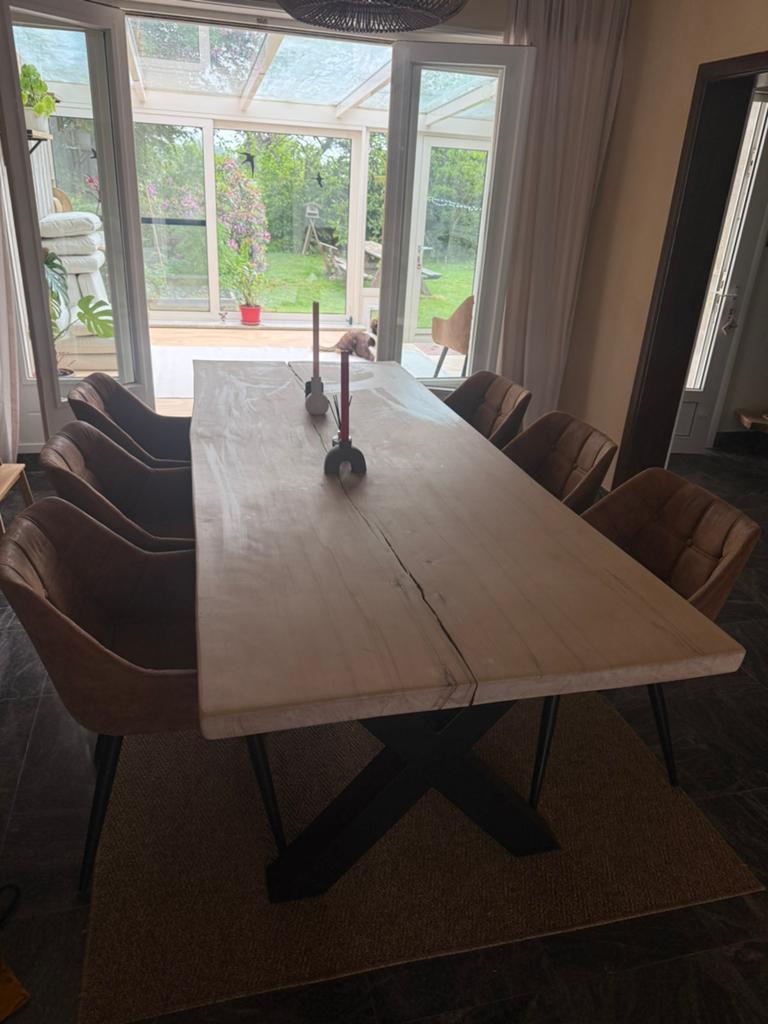 8 eetkamerstoelen, Enlèvement, Comme neuf