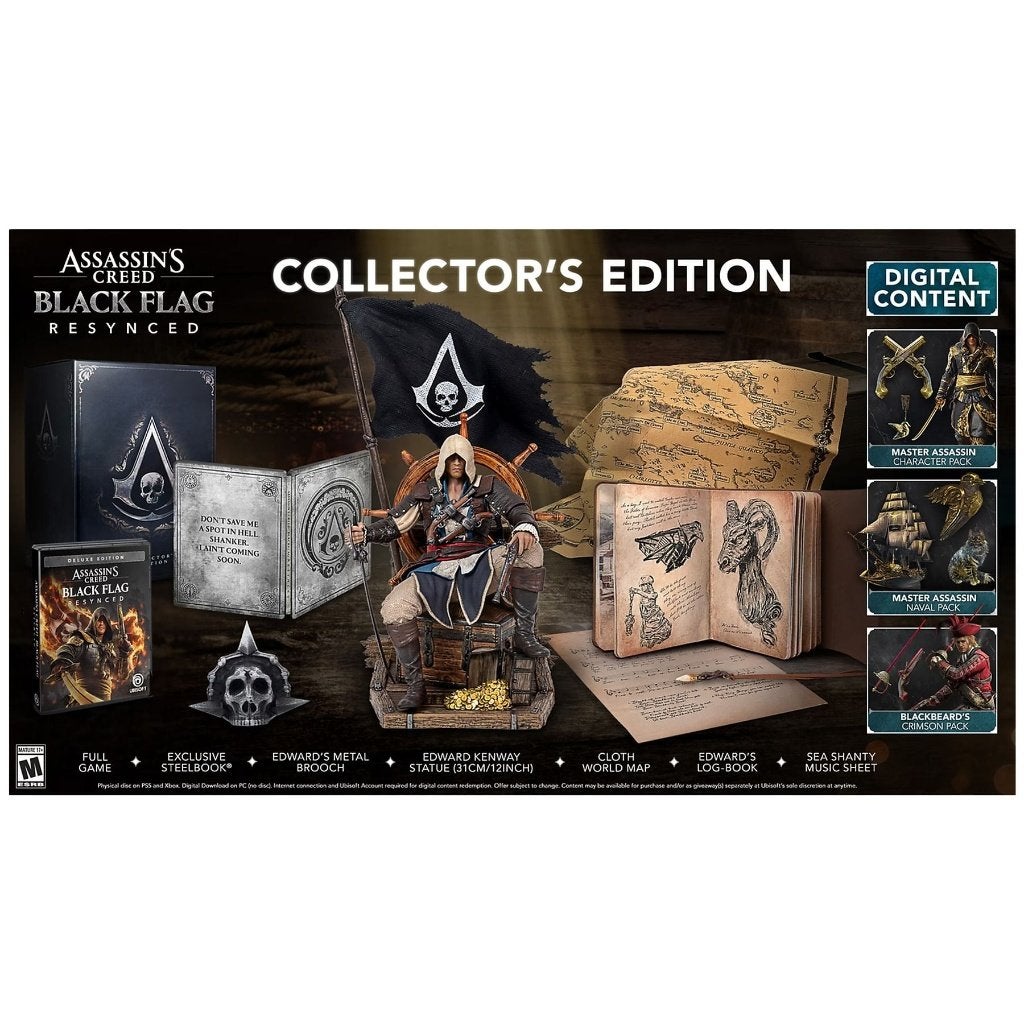 Assassin's Creed Black Flag Resynced Collectors edition Ps5, Games en Spelcomputers, Games | Sony PlayStation 5, Nieuw, Avontuur en Actie