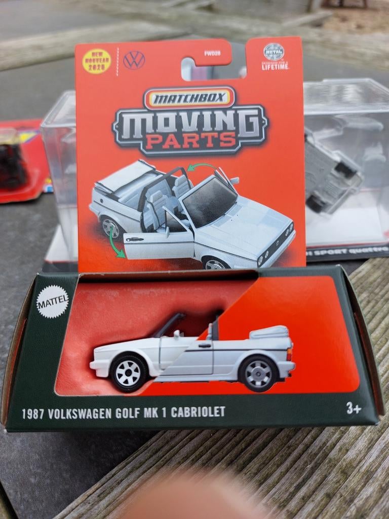 Matchbox moving parts vw golf 1 cabrio, Hobby en Vrije tijd, Modelauto's | 1:50, Ophalen of Verzenden, Nieuw, Auto, Matchbox