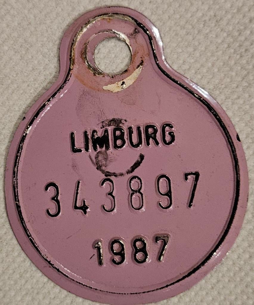 Limburg 1987 fietstaksplaatje 343897
Dit object, Ophalen of Verzenden
