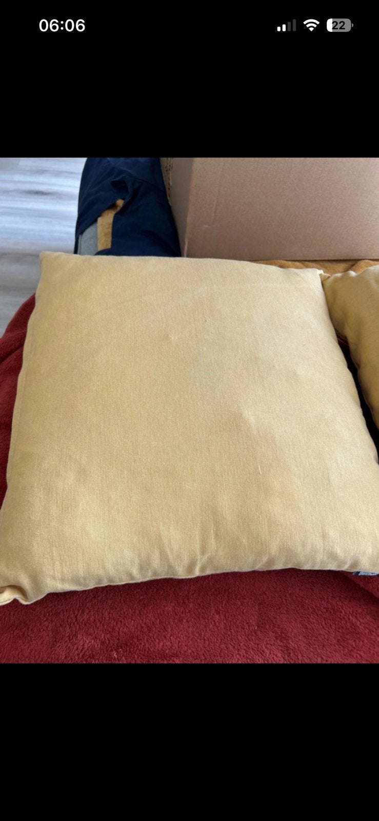 4 buitenkussens hartmann 50x50cm. 2 gele en 2 blauwe, Huis en Inrichting, Woonaccessoires | Kussens, Ophalen of Verzenden, Zo goed als nieuw