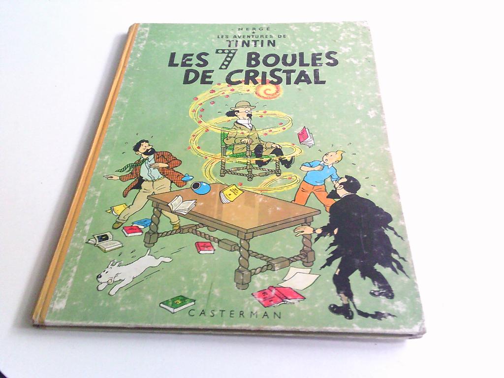 boek kuifje les 7 boules de cristal, Ophalen, Eén stripboek, Zo goed als nieuw, Herge