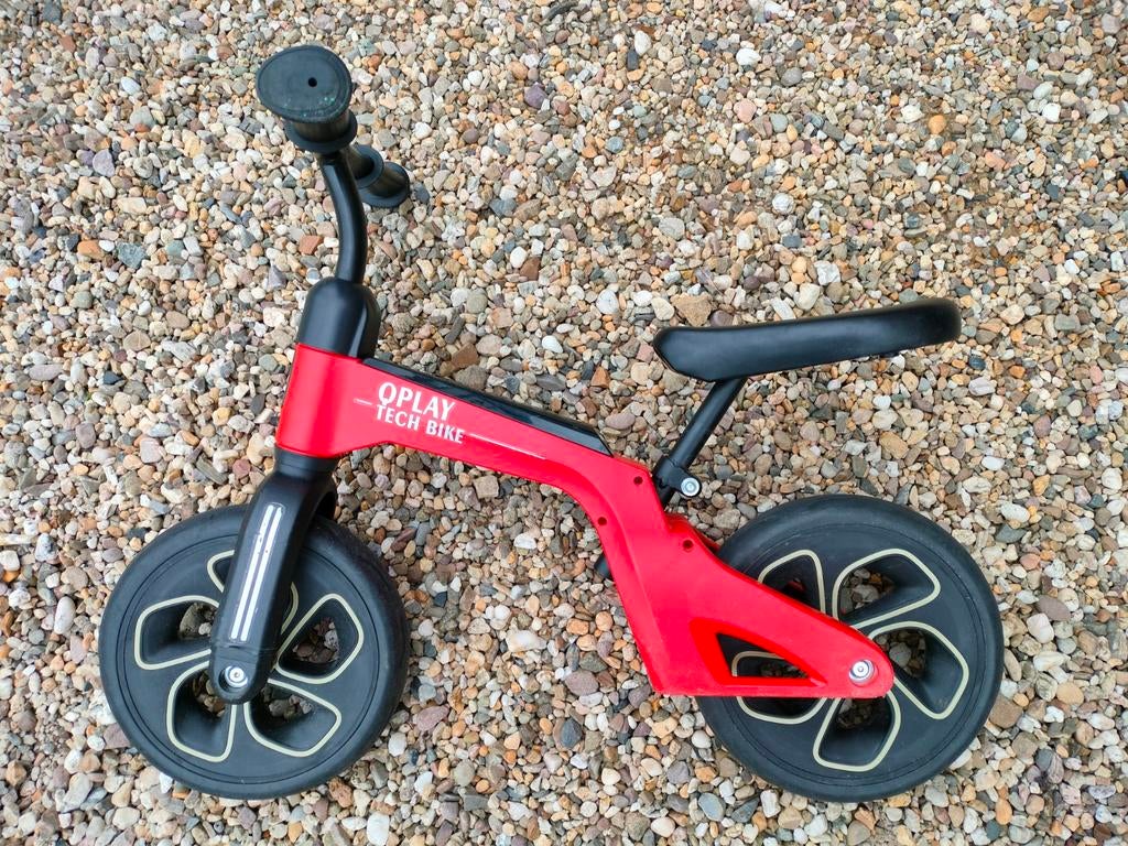 Rode loopfiets, Ophalen, Loopfiets