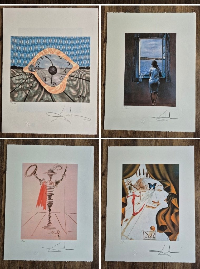 Salvador Dali Lithografie off set 50x65 cm 150€/4, Antiquités & Art, Enlèvement ou Envoi, Lithographie