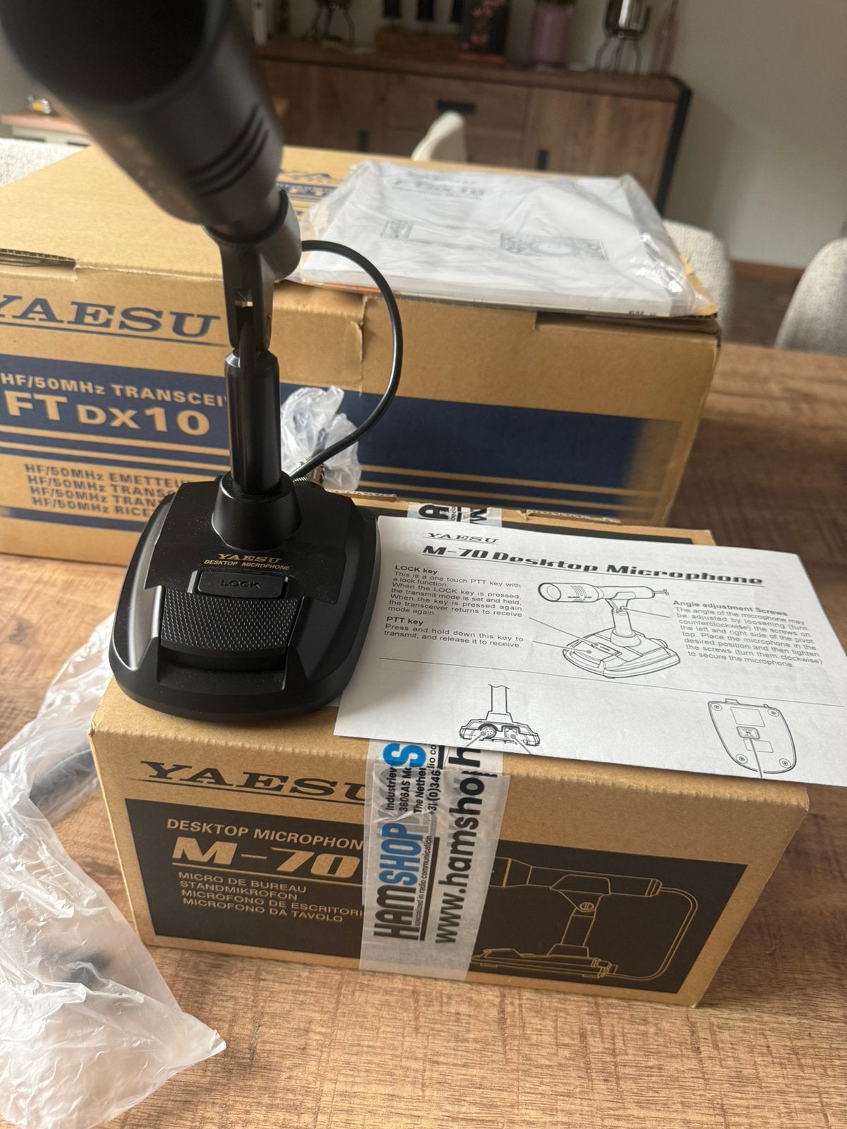 Week oud Yaesu M-70 tafelmike in doos, Enlèvement, Neuf, Émetteur et Récepteur