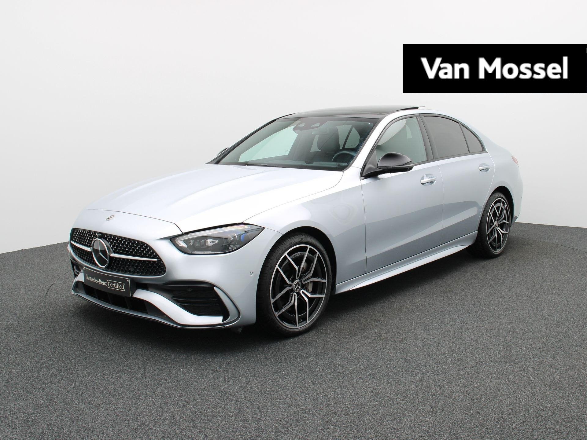 Mercedes-Benz C 300 4M AMG Line Berline + LEDER + BURMESTER, Auto's, Automaat, Stof, 4 cilinders, Bedrijf
