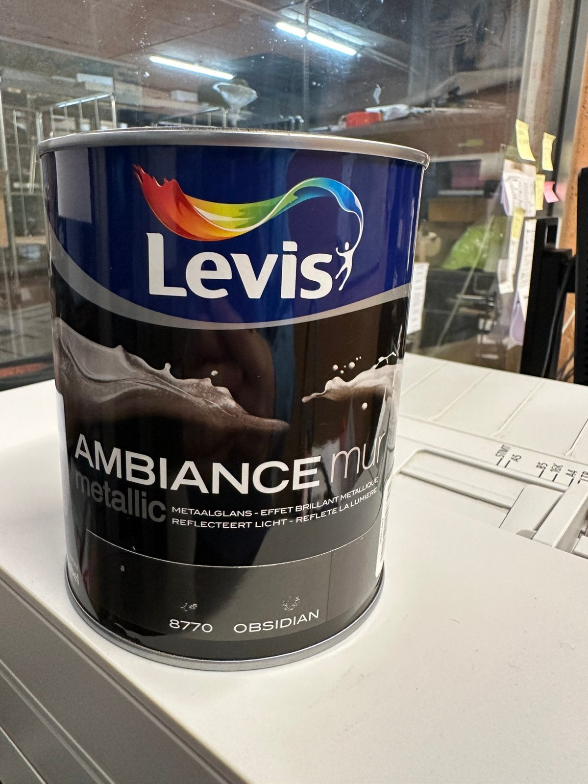 LEVIS AMBIANCE MUR METALLIC – OBSIDIAN 8770, Enlèvement, Comme neuf