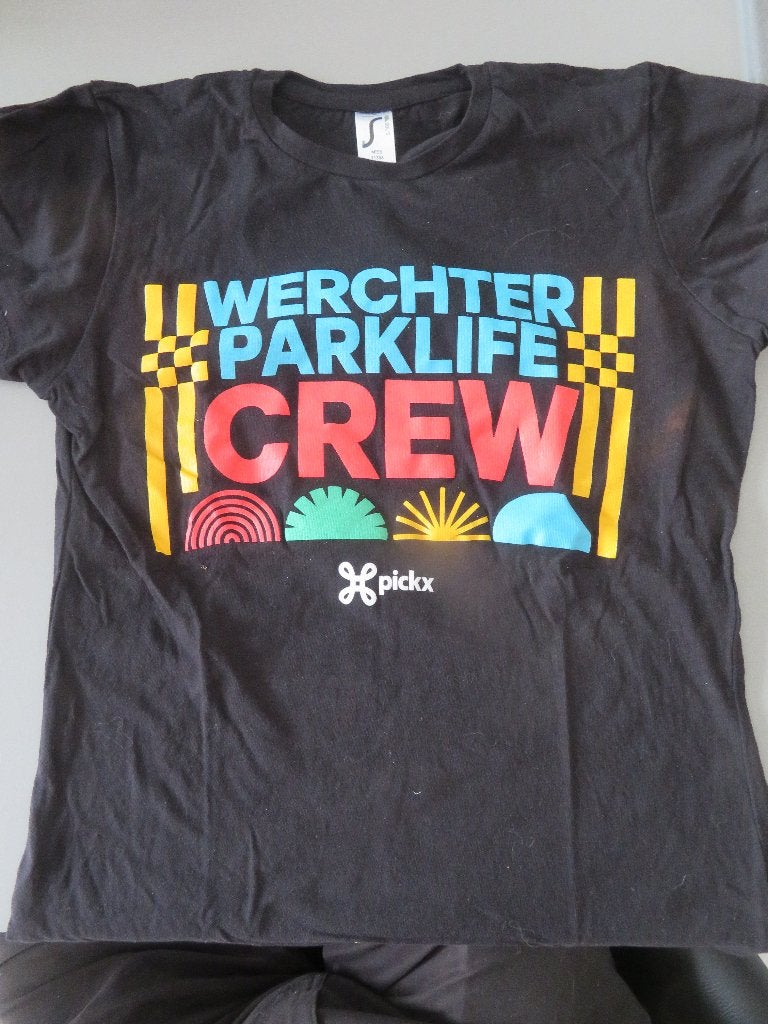 Werchter Parklife CREW t shirt Ladies size small Proximus, Verzamelen, Ophalen of Verzenden, Zo goed als nieuw, Kleding
