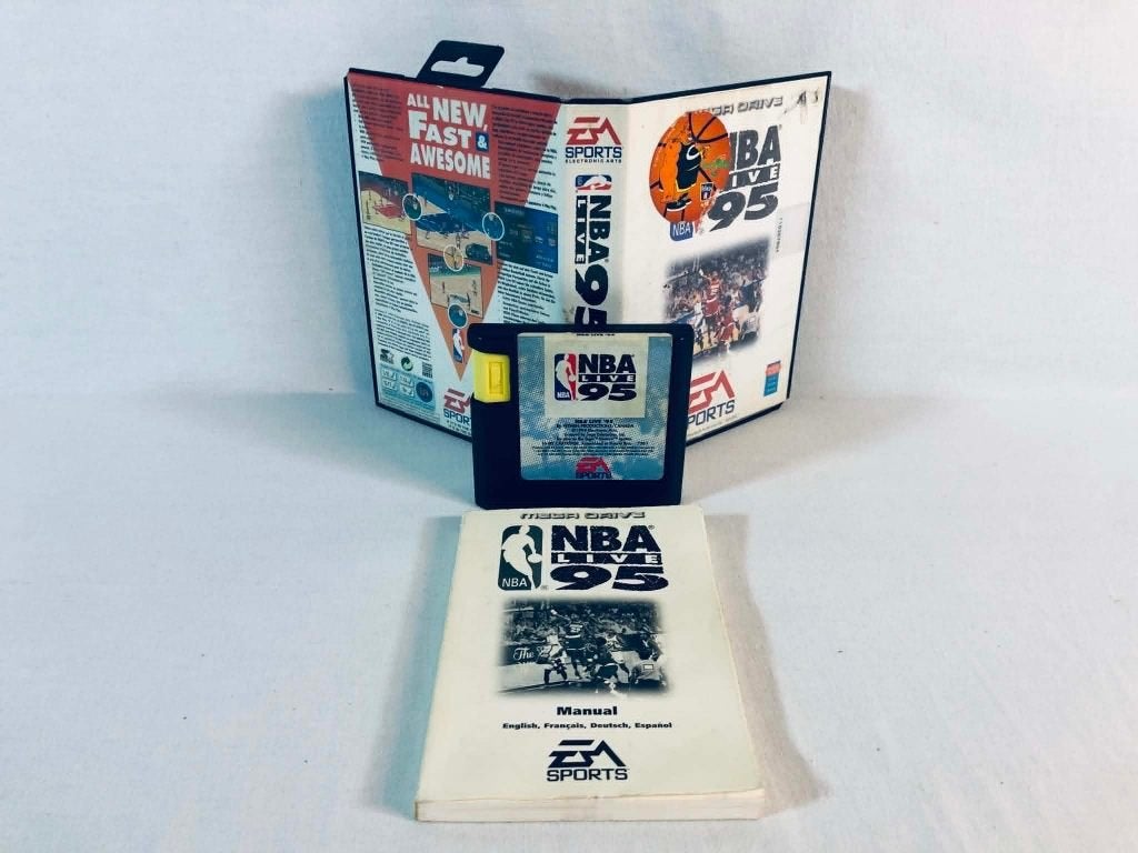 NBA Live 95 Mega Drive FR Complet Jeu Très bon état, 2 joueurs, Utilisé, À partir de 3 ans, Envoi