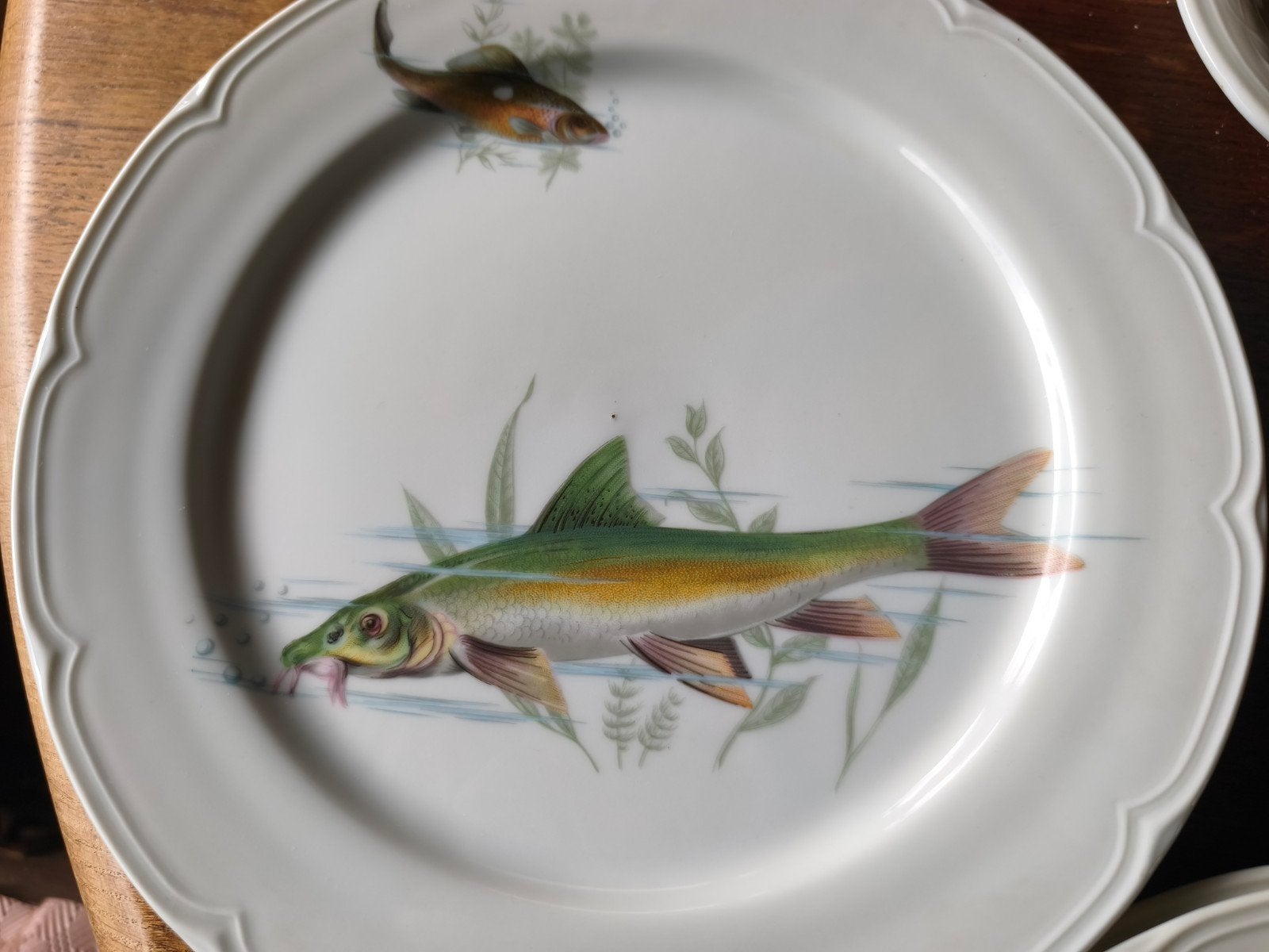 Service poisson vintage, Service complet, Vintage, Comme neuf, Enlèvement