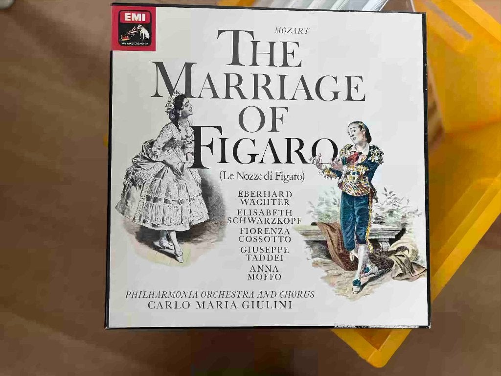 Mozart — Le Nozze di Figaro, Giulini/Schwarzkopf/Moffo 4 LP, LP, Enlèvement ou Envoi, Mozart, Comme neuf
