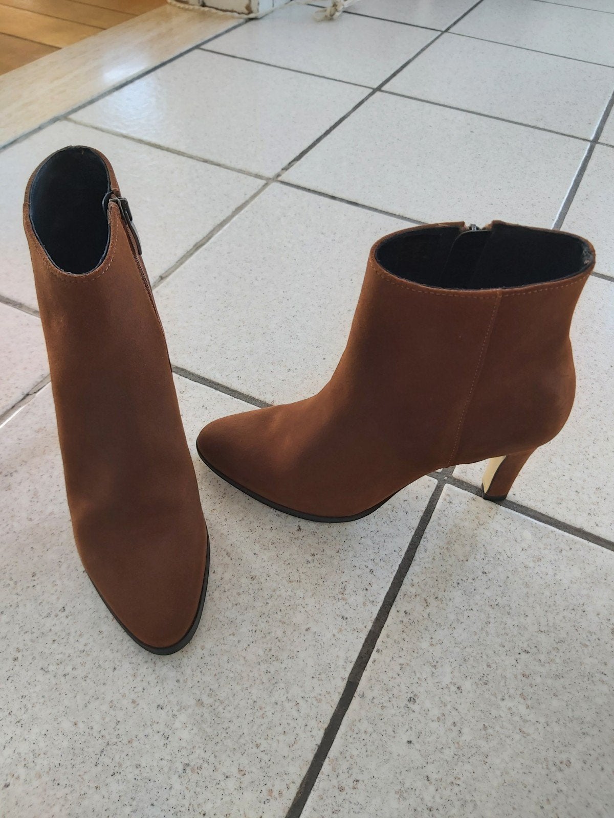Nieuwe enkellaarsjes cognac, Kleding | Dames, Ophalen, Sacha Essentials, Bruin, Lage of Enkellaarzen
