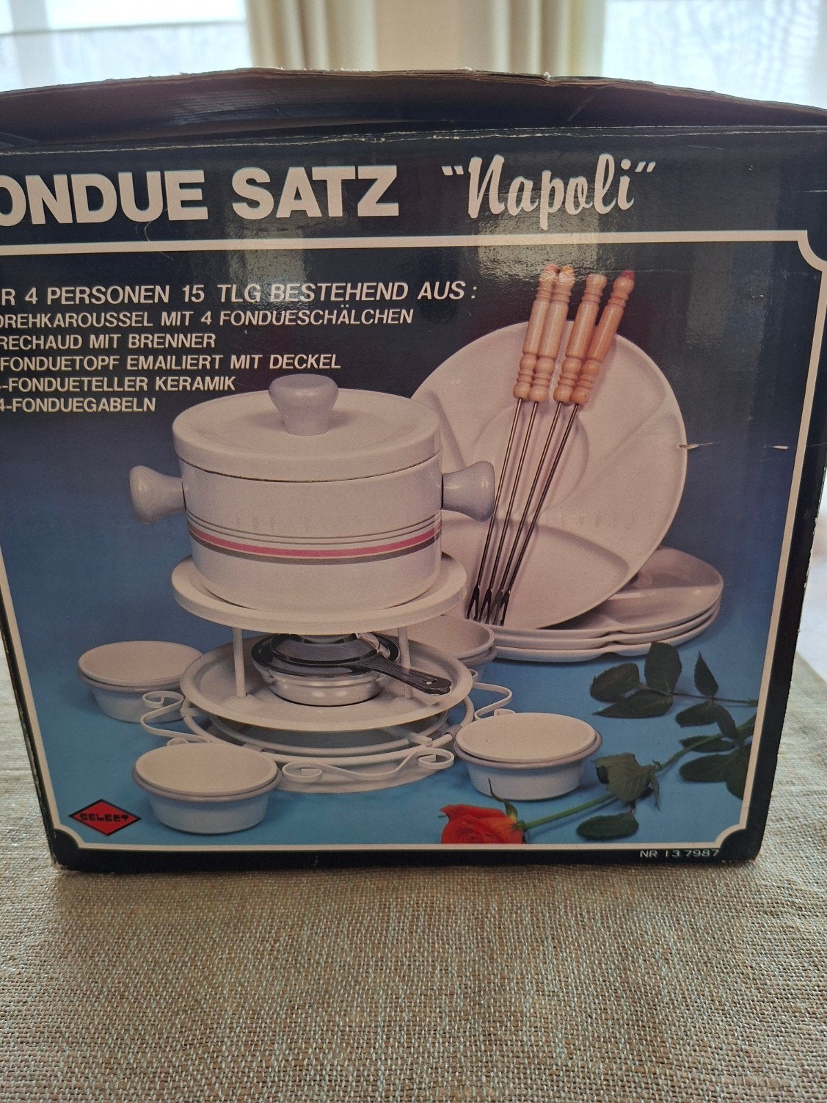 Fondueset, Enlèvement, Brûleur, Service à fondue