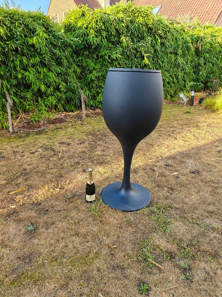 Valiente XL Classic Ijsemmer + tafelblad  Zwart - 110cm, Ophalen, Zo goed als nieuw, Champagne