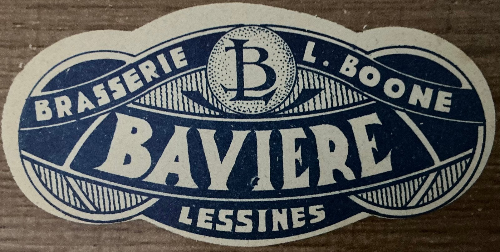 Oud BR.L.BOONE/BAVIERE/LESSINES/bieretiket, Ophalen of Verzenden, Zo goed als nieuw, Overige typen, Overige merken