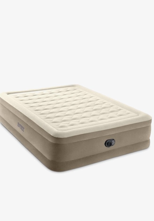 Intex Queen Ultra Plush Luchtbed met ingebouwde pomp, Ophalen, Ingebouwde pomp, Zo goed als nieuw, 2-persoons