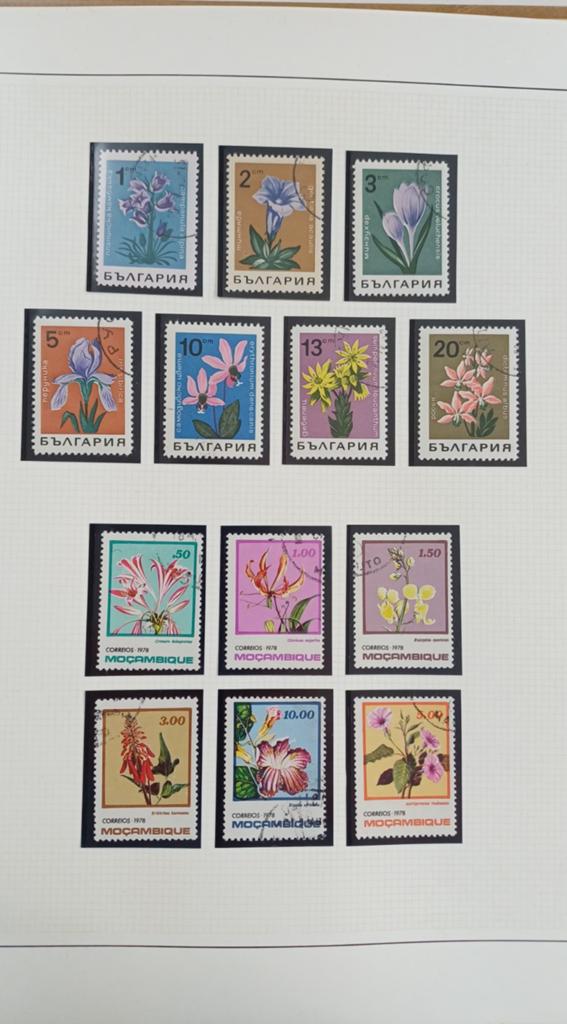 Bloemen uit alle landen, Postzegels en Munten, Ophalen of Verzenden