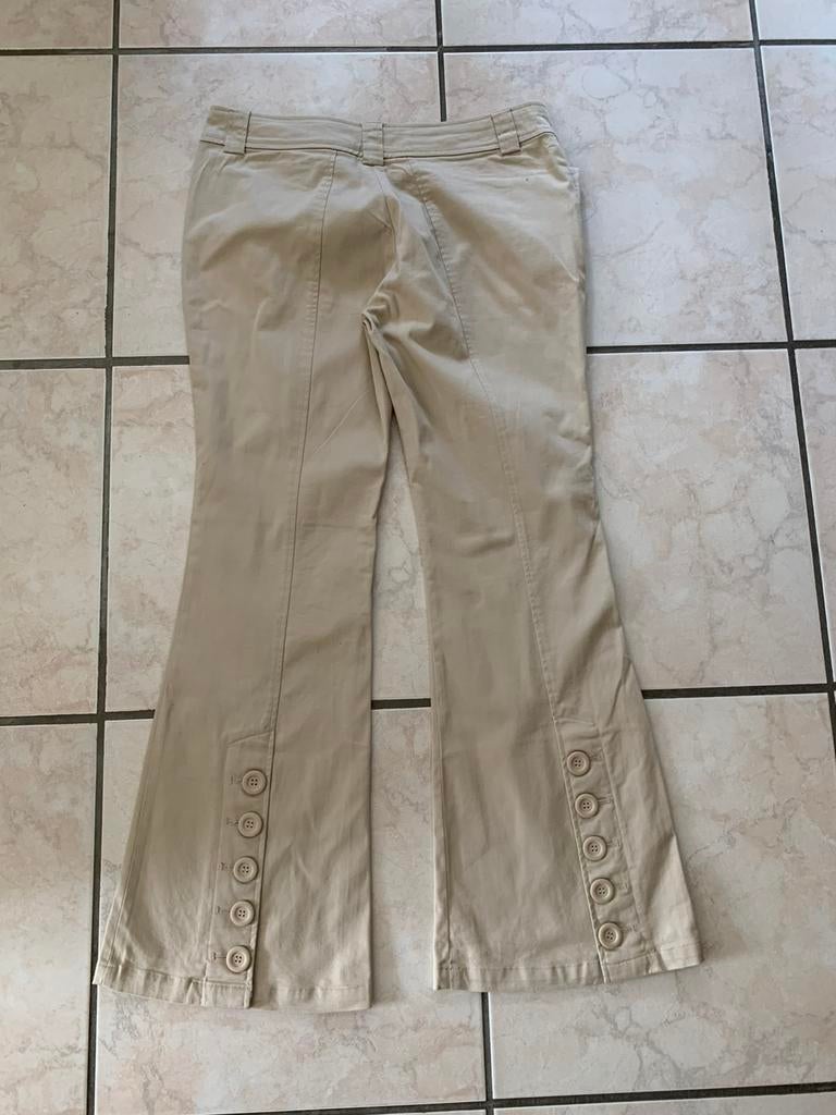 Mooie broek brede pijpen Marco  polo 40 beige, Kleding | Dames, Ophalen of Verzenden, Zo goed als nieuw, Beige