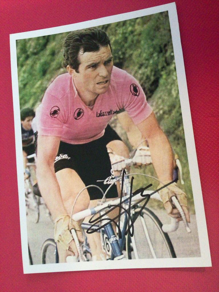wielerkaart 1980 giro  team renault  bernard hinault  signe, Verzenden, Zo goed als nieuw