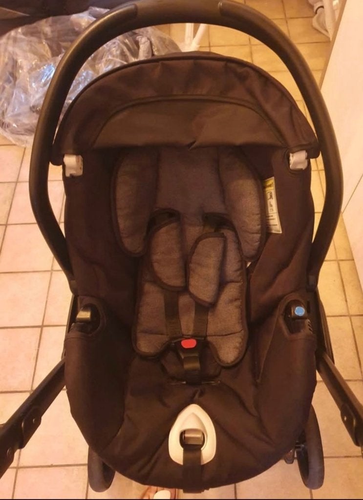 Poussette CAM trio, Kinderen en Baby's, Kinderwagens en Combinaties, Gebruikt, Met reiswieg, Ophalen, Kinderwagen