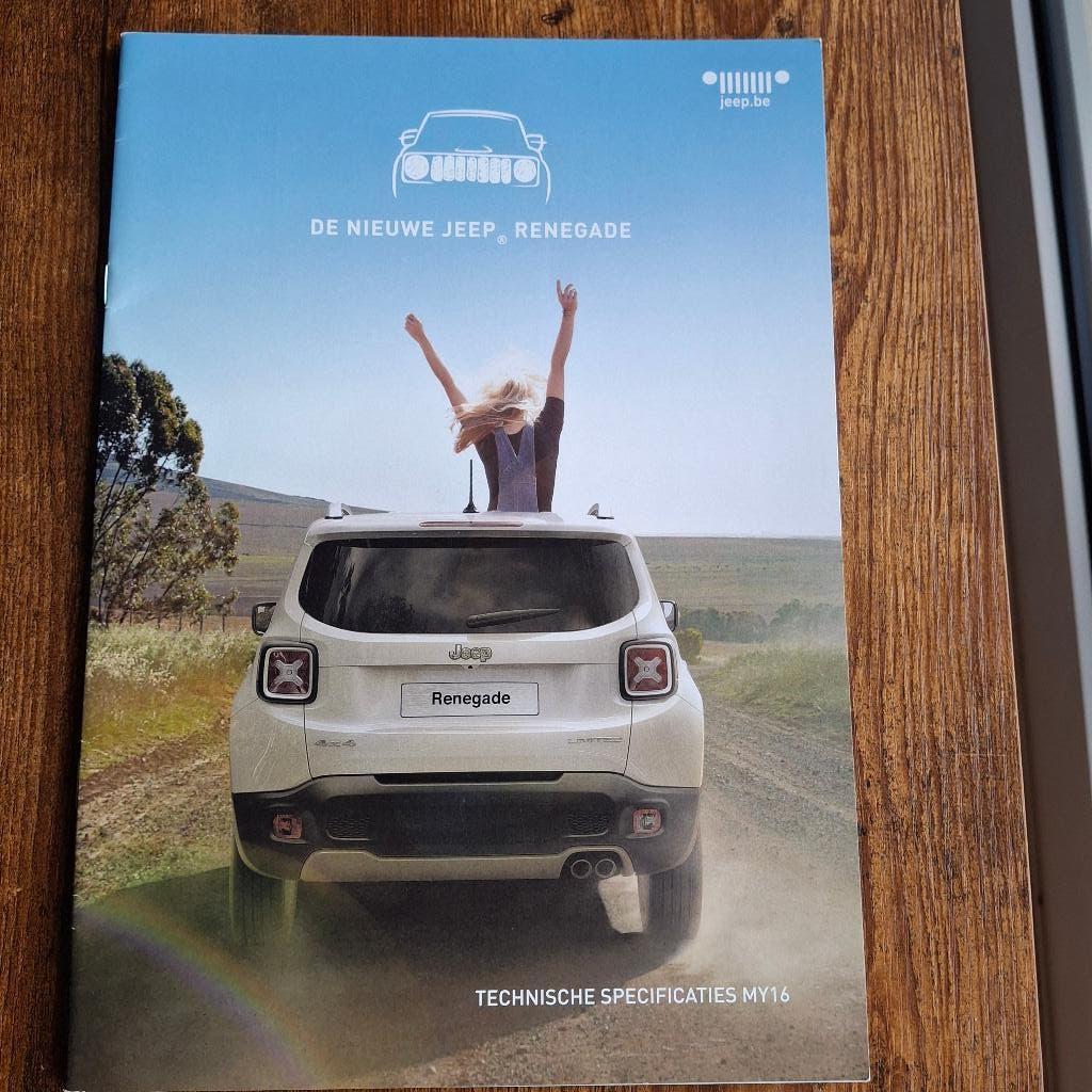 Spécifications techniques du nouveau JEEP RENEGADE MY16, Enlèvement ou Envoi, Neuf, Autres marques
