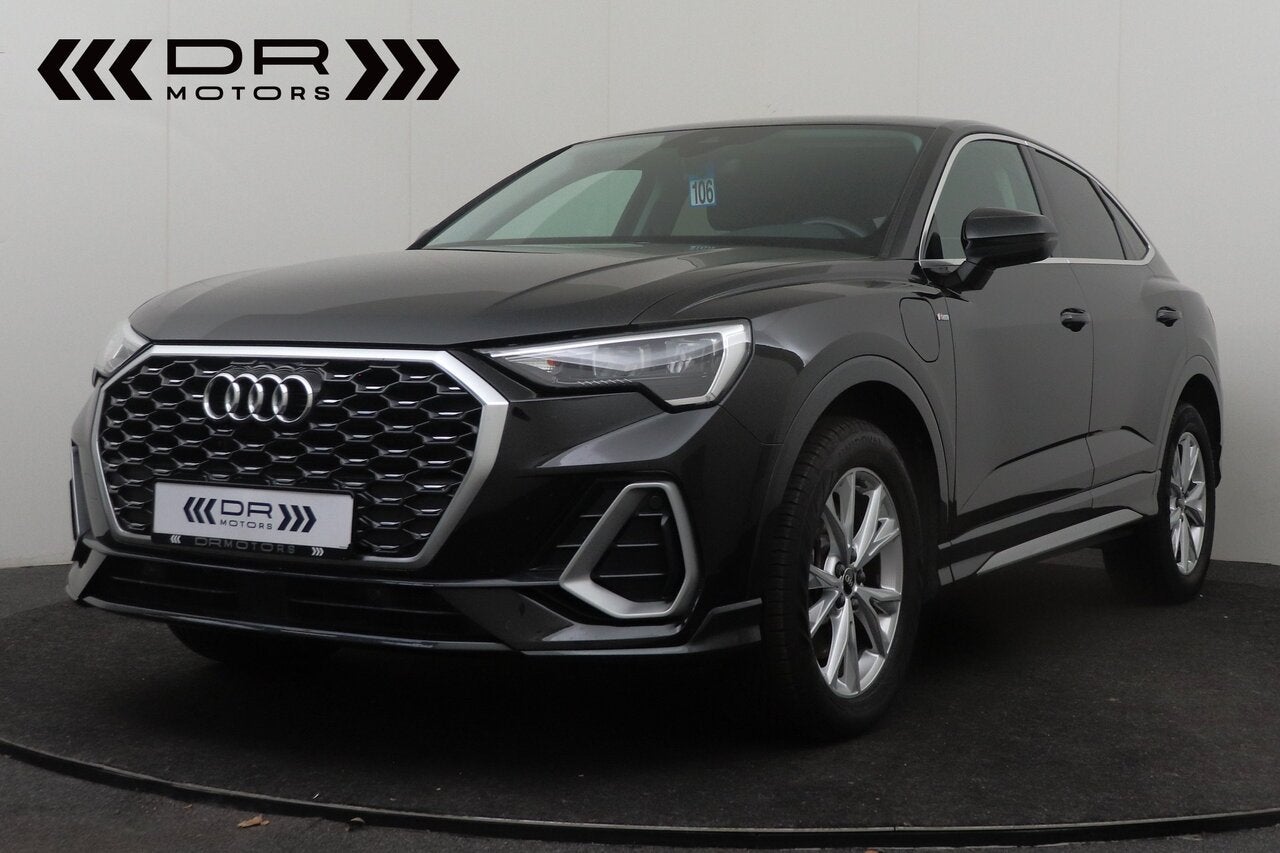 Audi Q3 45 TFSI PLUG IN HYBRIDE - SPORTBACK -  TOPSTAAT - 1, 245 pk, 0 min, 0 kg, Zwart