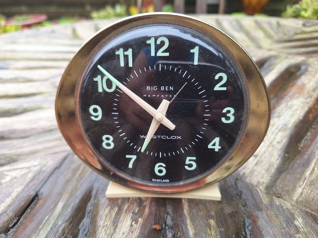 Vintage wekker Westclox, Ophalen
