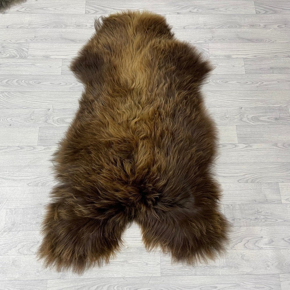 Schapenvacht IJslands bruin 125x80cm #1850 | Lederstore, Neuf, Tapisserie murale, Brun, Matériau naturel