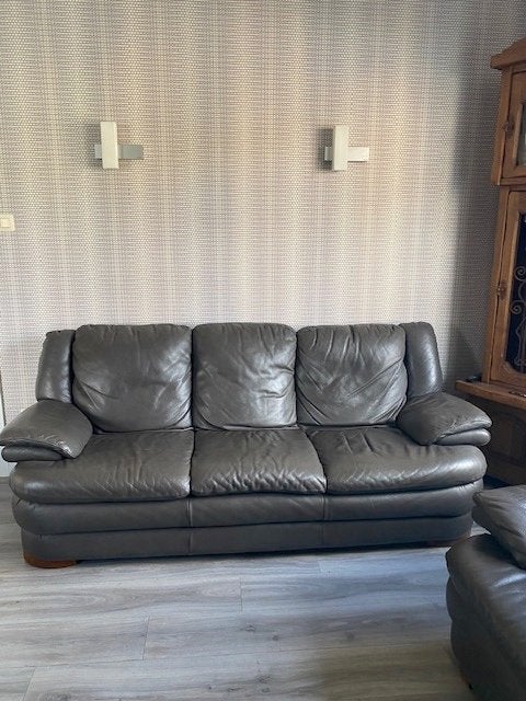 Lederen salon, Ophalen, Leder, Overige maten, Leer