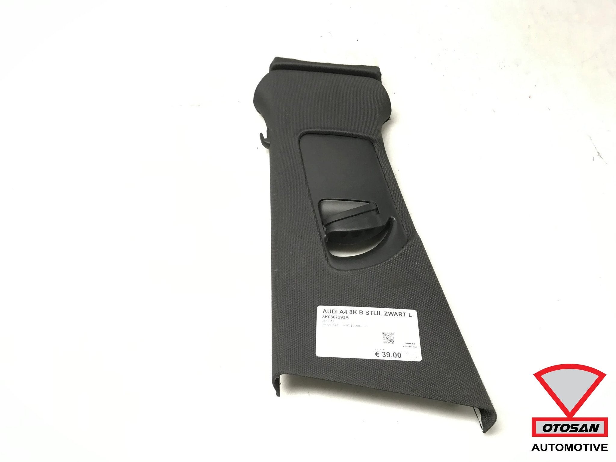 Audi A4 8K Headliner B Pilier Gauche Noir 8K0867293A, AUDI AG, Auto-Union-Strasse 1
85045  Ingolstadt, DE, Audi, Utilisé