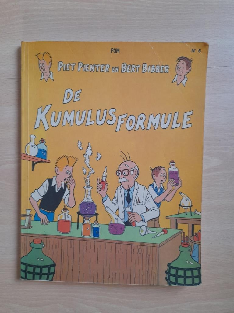 Piet pienter en bert bibber - de kumulusformule, Boeken, Eén stripboek, POM, Ophalen, Gelezen