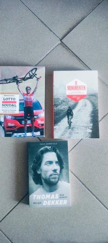 3 Wielerboeken, Ophalen, Zo goed als nieuw, Diverse auteurs, Lopen en Fietsen