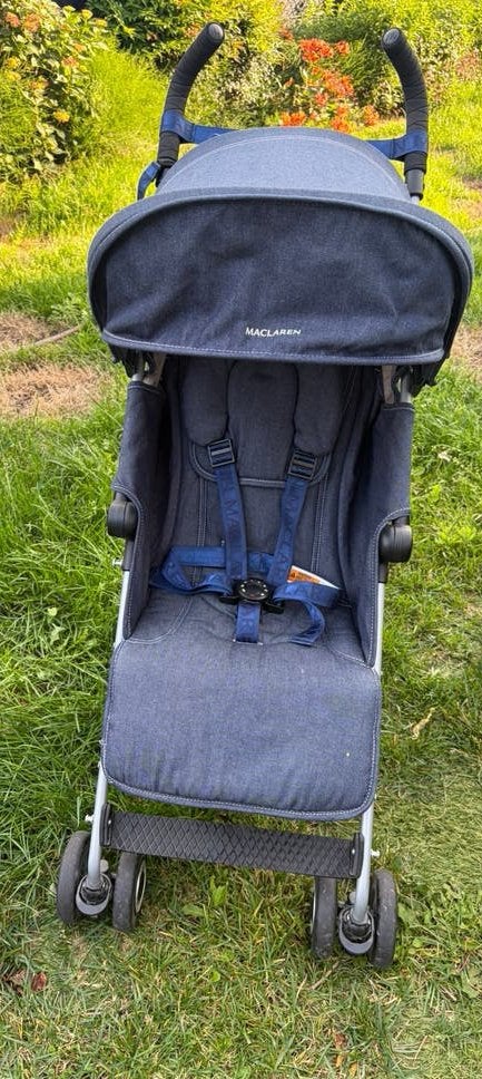 Plooi buggy maclaren,jeans kleur,, Ophalen, Zo goed als nieuw, Maclaren