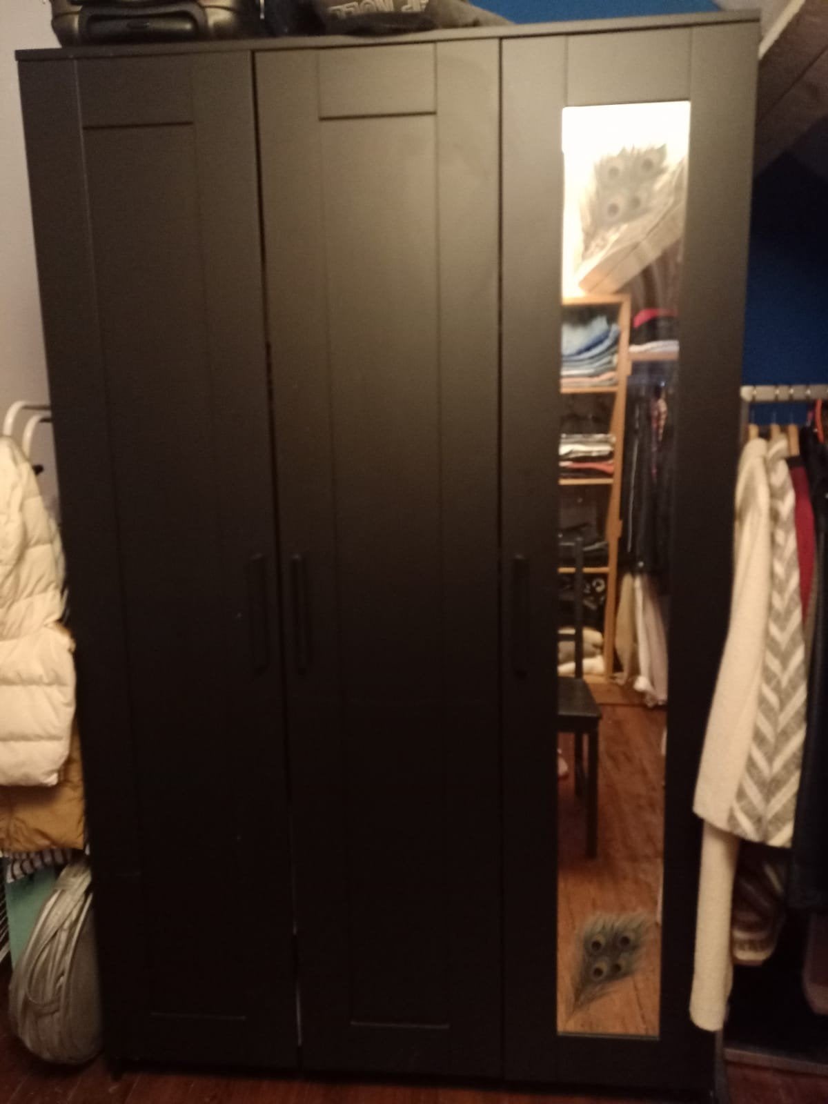A DONNER Penderie IKEA noire, Enlèvement, 150 à 200 cm