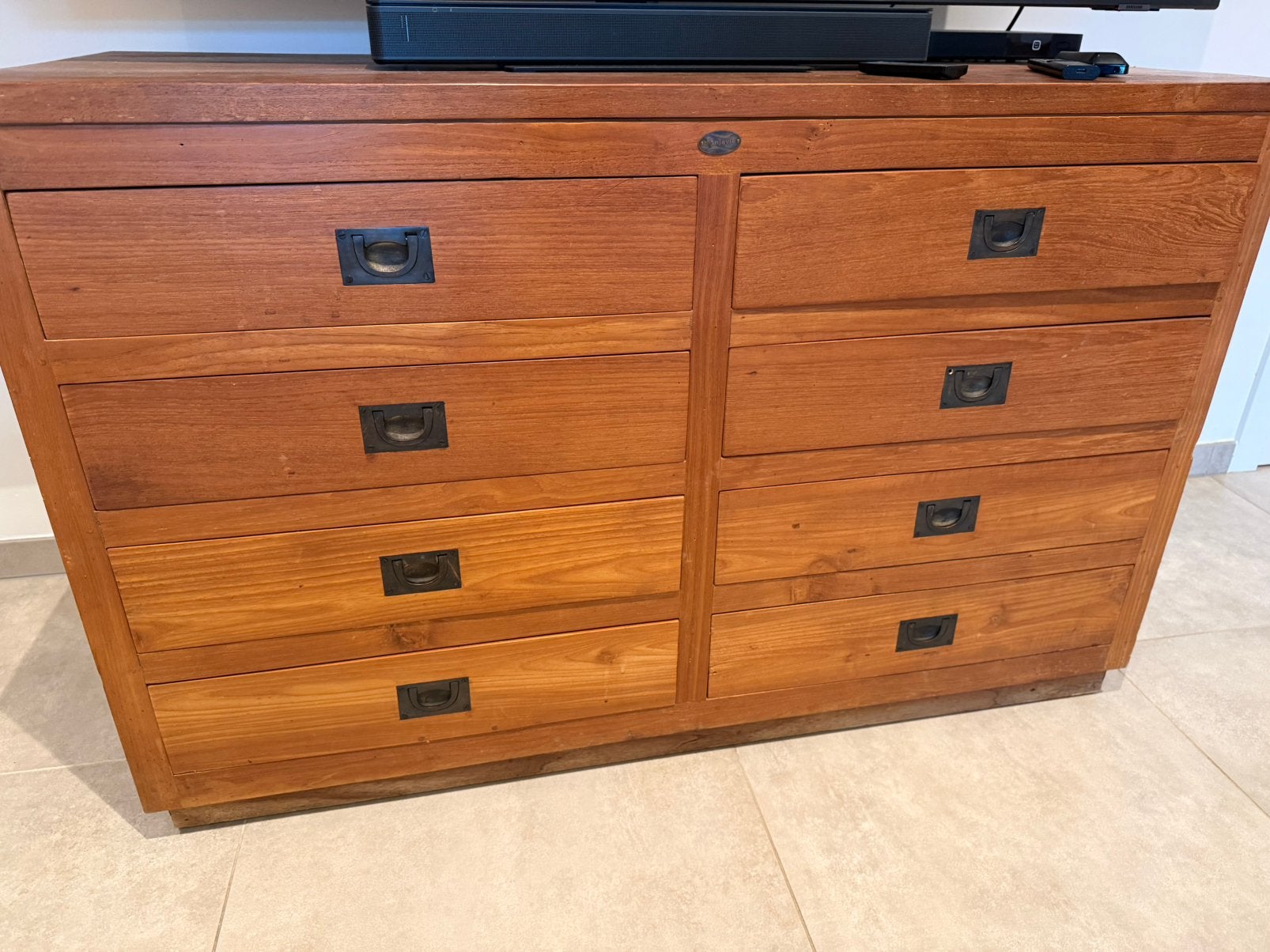 Volle teak ladekast, Maison & Meubles, Enlèvement, Comme neuf