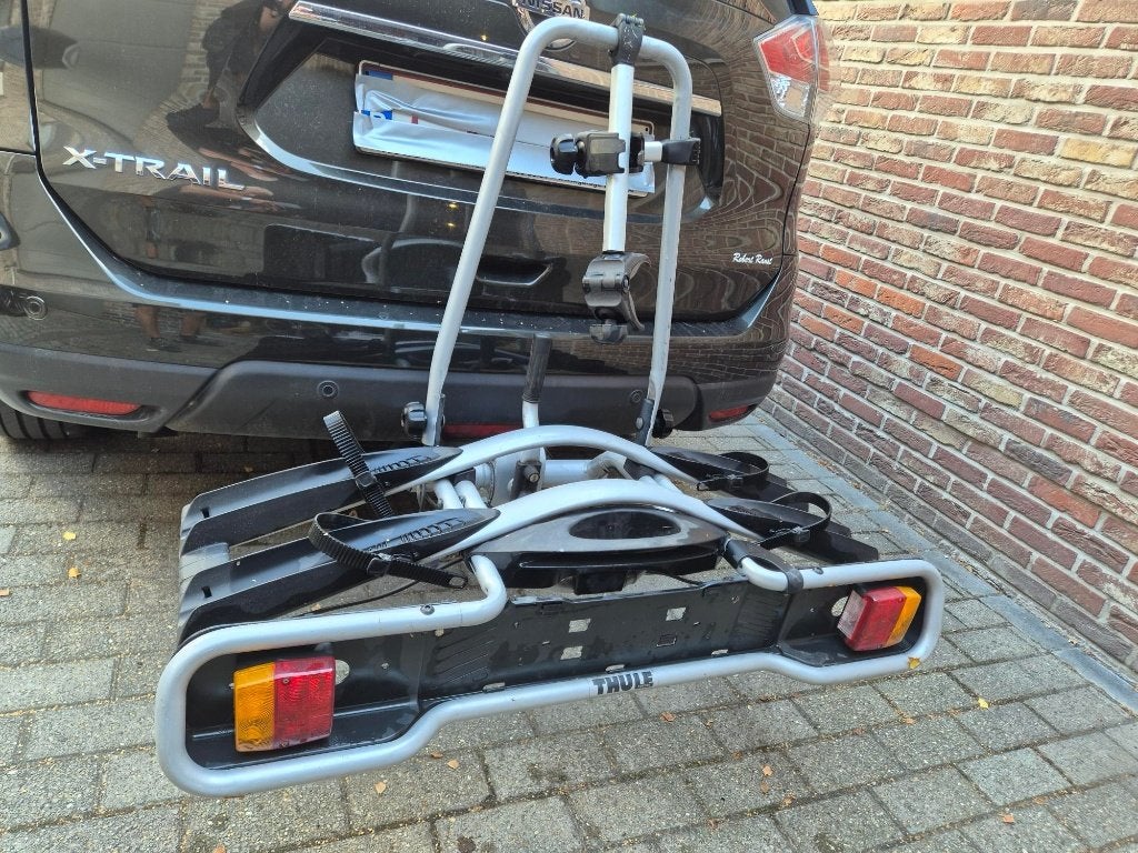 fietsrek Thule - 2 fietsen, Auto diversen, Fietsendragers, Ophalen, Brede banden, Zo goed als nieuw, 2 fietsen