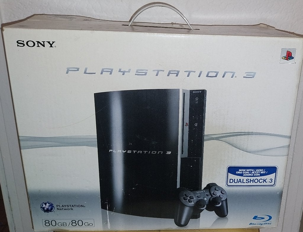 PS3-doos van 80 GB, Games en Spelcomputers, Spelcomputers | Sony PlayStation 3, Gebruikt, Phat, Zonder controller, 80 GB