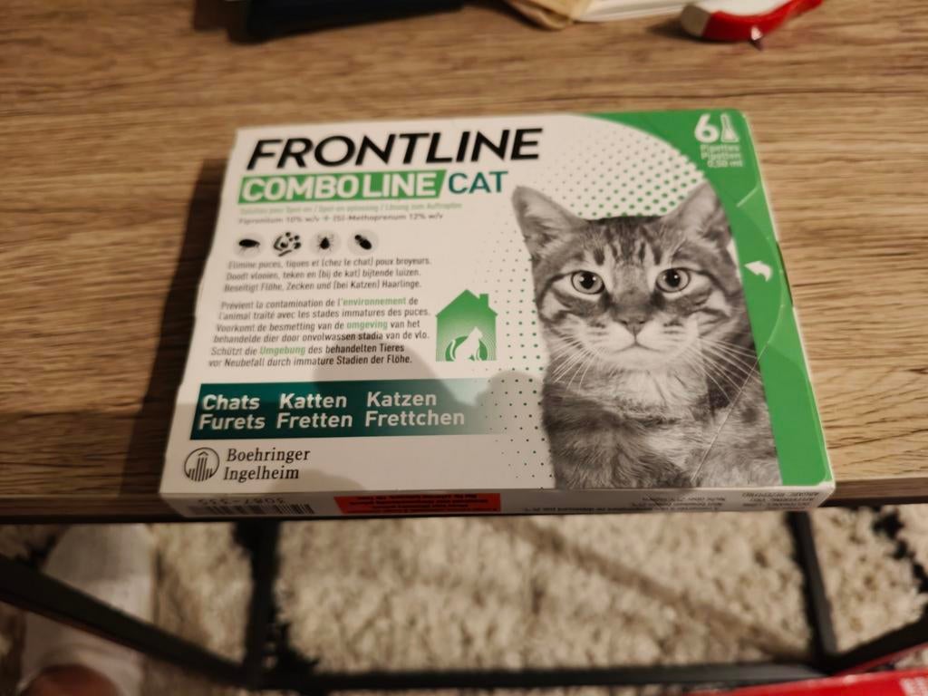 Behandeling voor kat tegen vlooien en teken, Dieren en Toebehoren, Ophalen