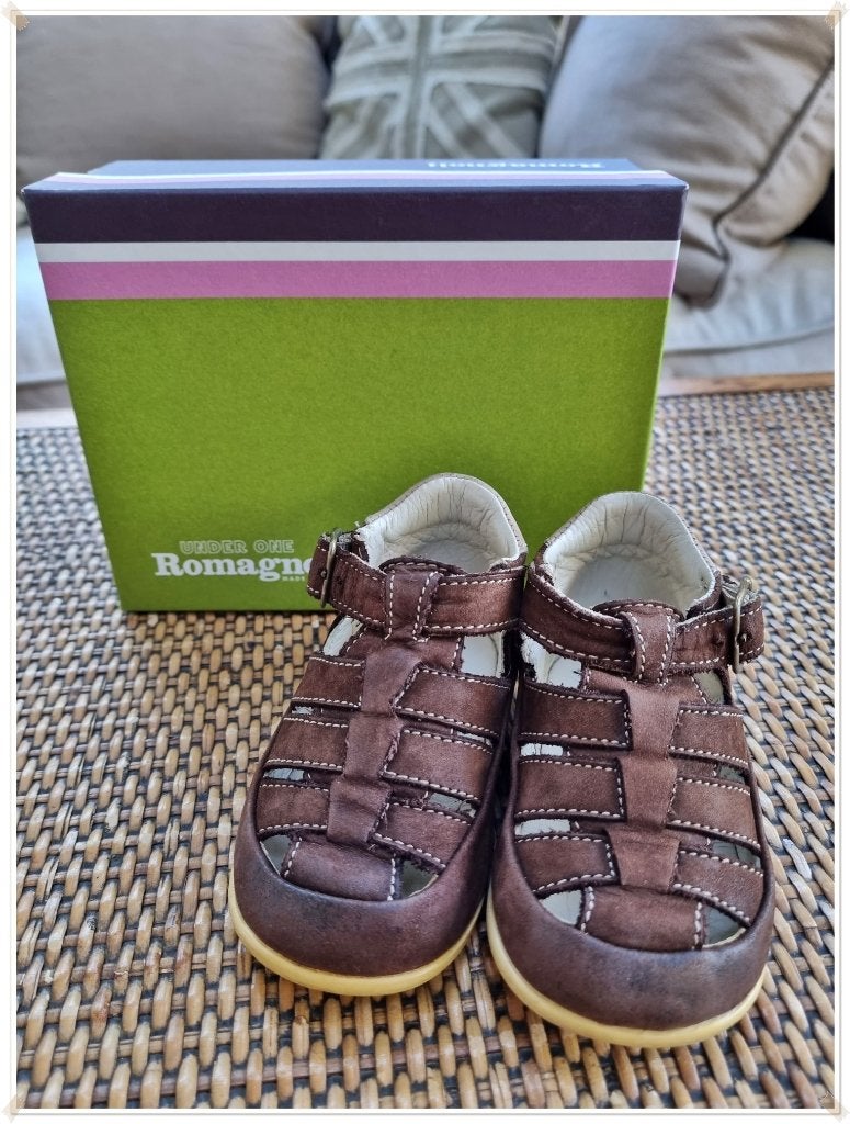ROMAGNOLI - SANDALES CUIR NUBUCK – P. : 19, Kinderen en Baby's, Babykleding | Schoentjes en Sokjes, ROMAGNOLI, Overige typen, Ophalen of Verzenden