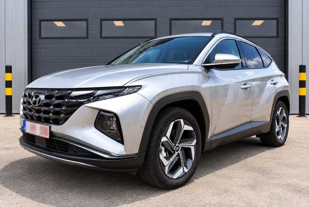 Hyundai Tucson Hybrid 180 ch Shine Automatic EN parfait état, Autos, Cuir, Argent ou Gris, Entretenue par le concessionnaire, Noir