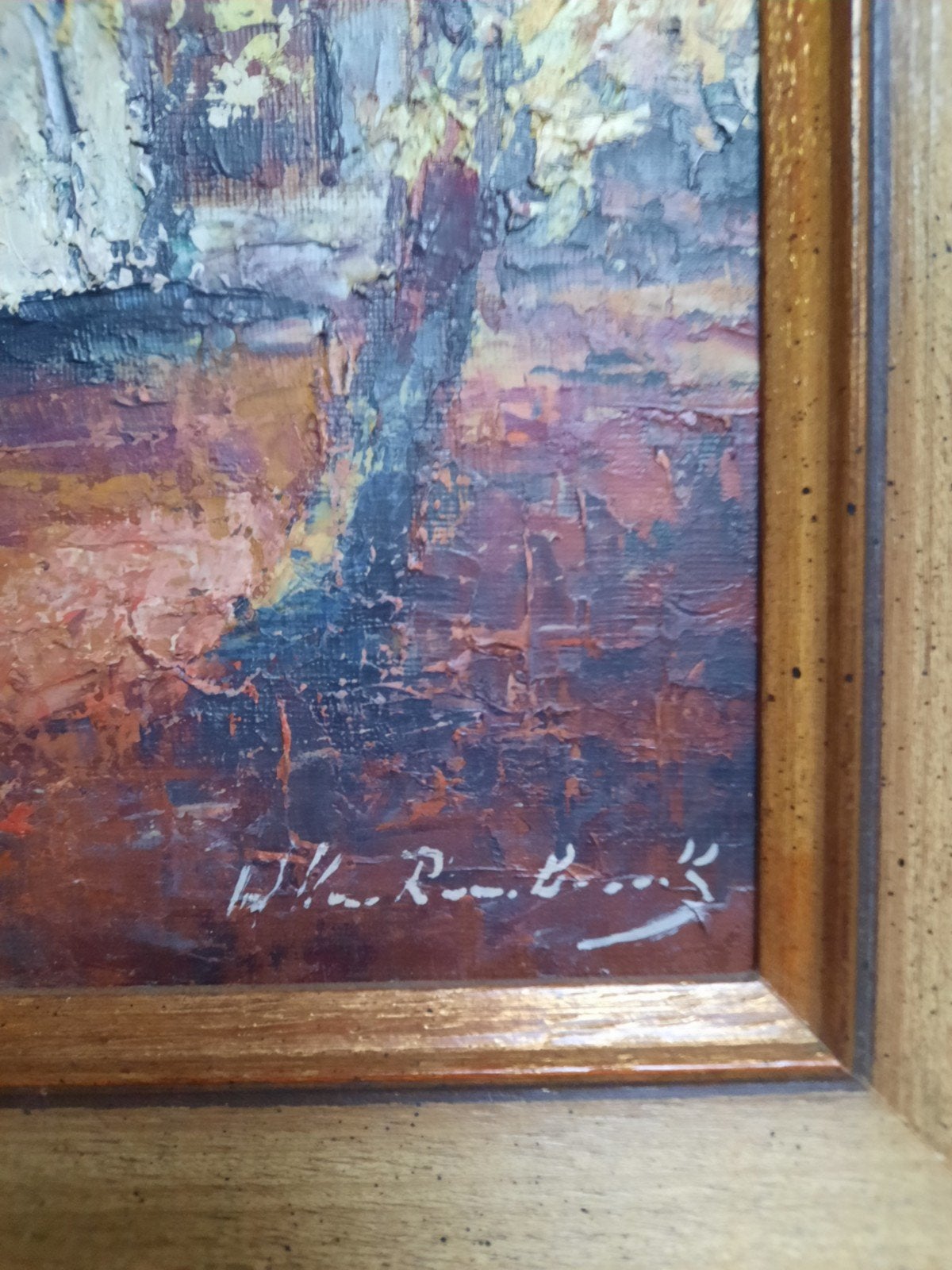 autentiek oillieverfschilderij 1940 1975, Ophalen of Verzenden